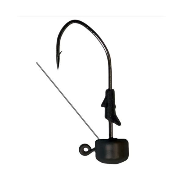 EAGLE CLAW PRO-V FINESSE JIG WEEDLESS 3/16 OZ - BLACK   