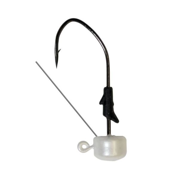 EAGLE CLAW PRO-V FINESSE JIG WEEDLESS 1/8 OZ - PEARL   