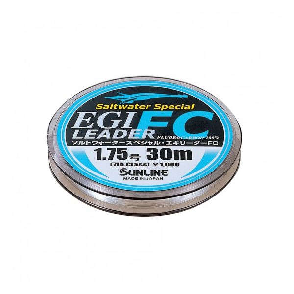 SUNLINE SWS EGI LEADER FC 30 M CLEAR #2,5 - 10 LB - 0.260 MM