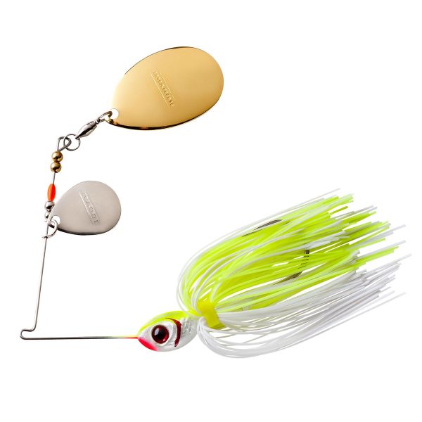 BOOYAH BLADE COLORADO INDIANA 3/8 OZ - WHITE CHARTREUSE