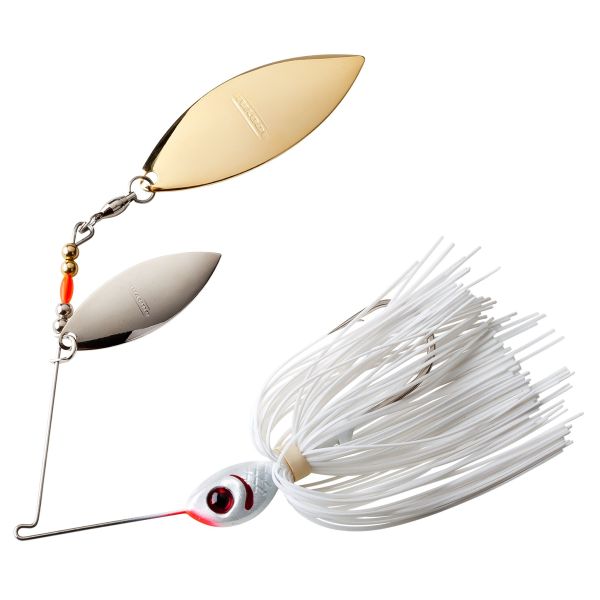 BOOYAH DOUBLE WILLOW BLADE 3/8 OZ - SNOW WHITE
