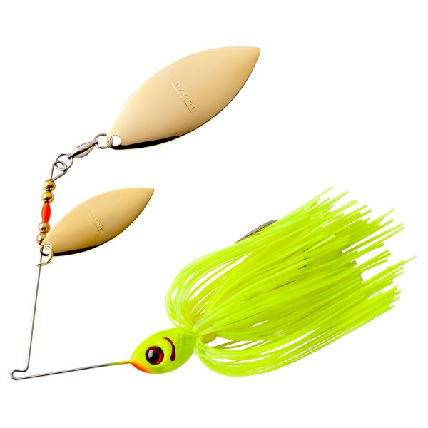 BOOYAH DOUBLE WILLOW BLADE 3/8 OZ - CHARTREUSE