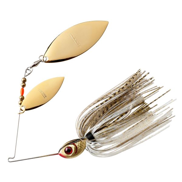 BOOYAH DOUBLE WILLOW BLADE 3/8 OZ - GOLD SHINER