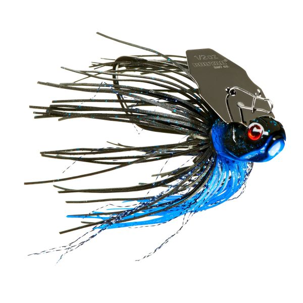 BOOYAH MELEE 3/8 OZ - BLACK BLUE BLACK BLADE