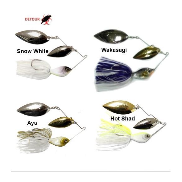DETOUR FLAT SHOOT SPINNER BAIT 1/2 OZ DW