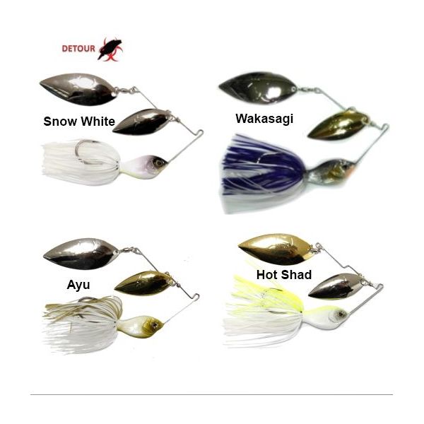 DETOUR FLAT SHOOT SPINNER BAIT 1/2 OZ DW