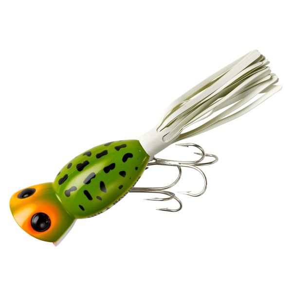 ARBOGAST HULA POPPER - FROG WHITE BELLY