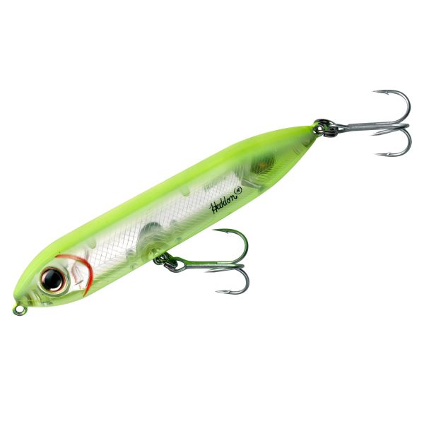 HEDDON SUPER SPOOK JR - CHARTREUSE SILVER INSERT