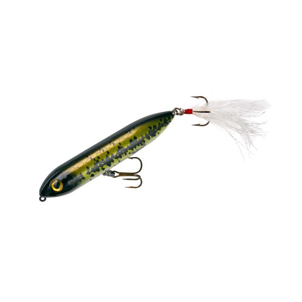 HEDDON FEATHER DRESSED SUPER SPOOK JR. - BABY BASS