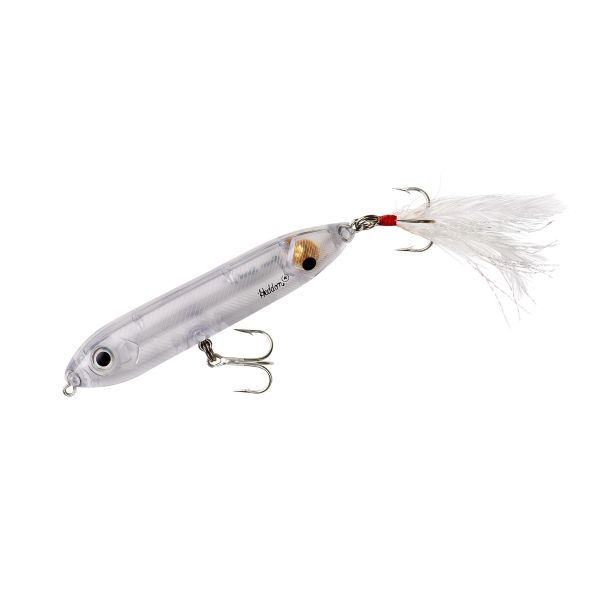 HEDDON FEATHER DRESSED SUPER SPOOK JR. - CLEAR